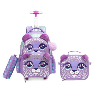 Kit Mochila Escolar Gatinho Infantil Lancheira Rodinha em Oferta na Shopee