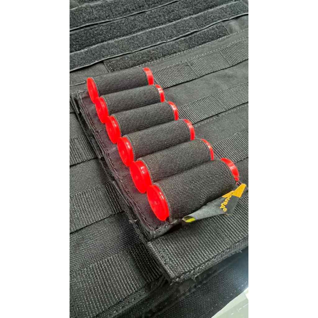 Porta cartucho - cartucheira modular - 6 SLOTS CAL 12 PRETO