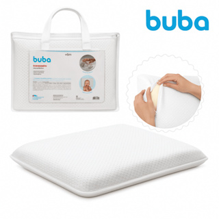 Buba Travesseiro Viscoelástico para Bebê – Espuma Respirável com Capa Protetora Removível Lavável em Oferta na Shopee