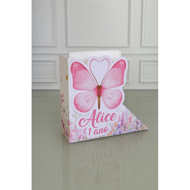 PEGUE E MONTE Porta guardanapo Jardim de borboletas | Jardim Encatado em Oferta na Shopee