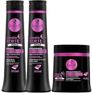 Kit Shampoo+Condicionador+Mascara Hidra Cavalo Forte 500ml