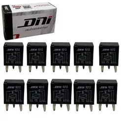 Kit de Mini Relé Auxiliar Reversor Com Terminal de Agulha 30A 20A 24V Original DNI 8212