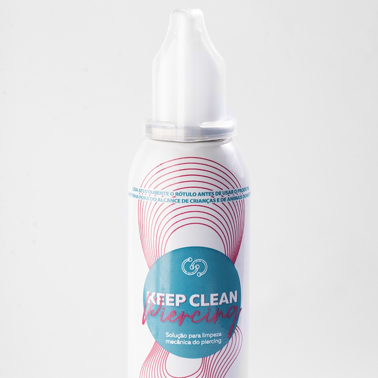 Spray Keep Clean Piercing Cicatrizante e Hidratante