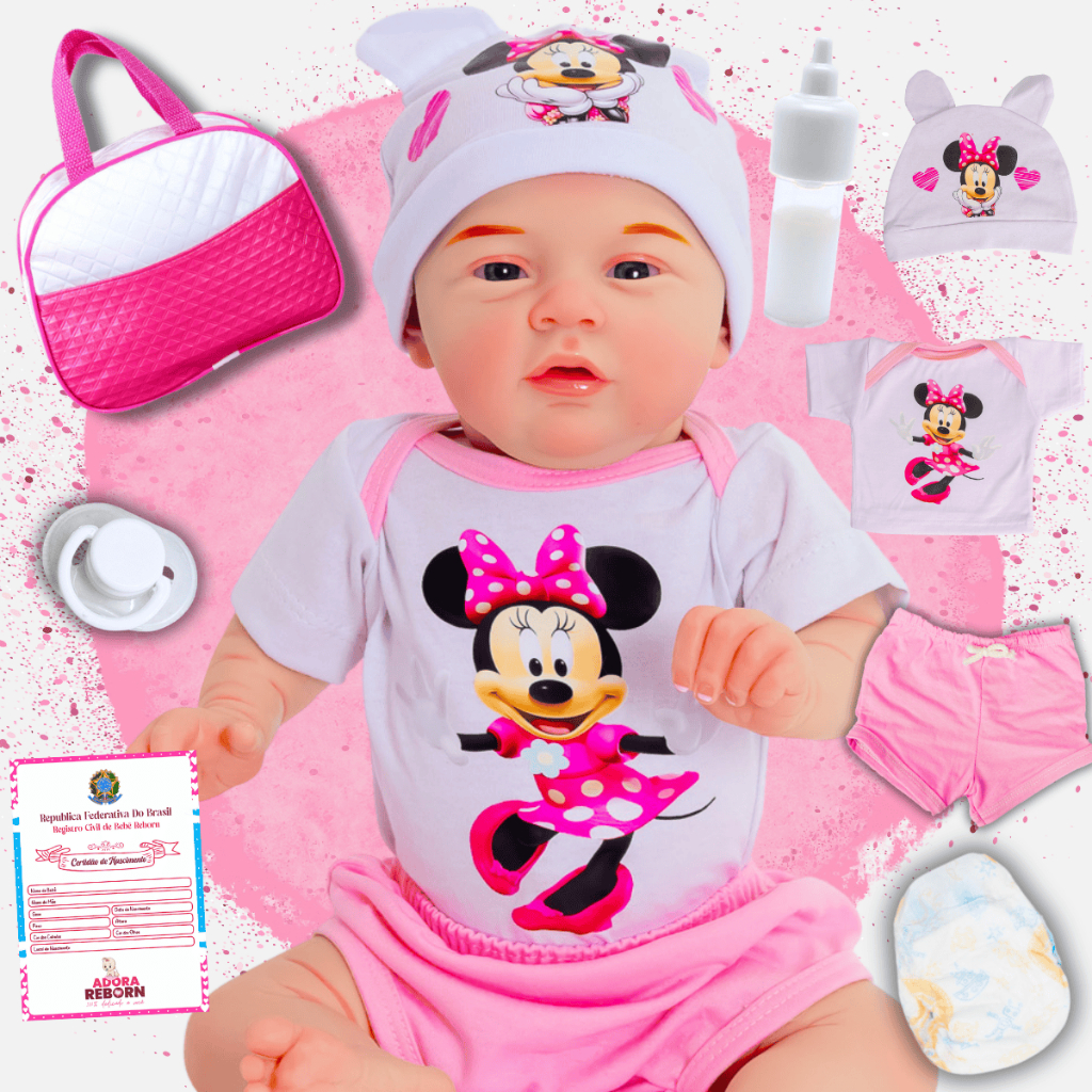 Bebê Reborn Boneca Realista Menina Mary 100% Silicone Pode Dar Banho Original Envio Imediato