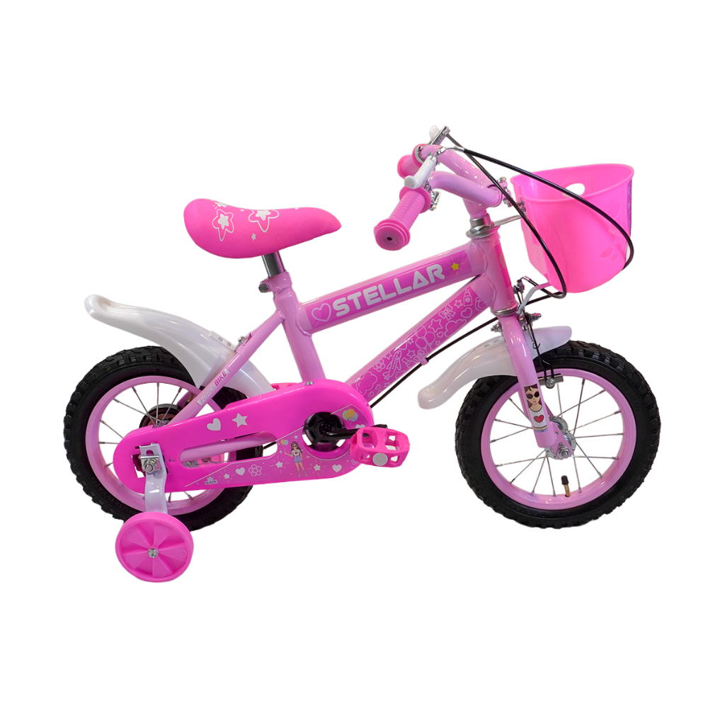 Bicicleta ARO 12 AÇO DURAVÉL - 2 A 7 ANOS - Pneu Automotivo - Freios V-Brakes - Cestinha - Inmetro - Menino e Menina