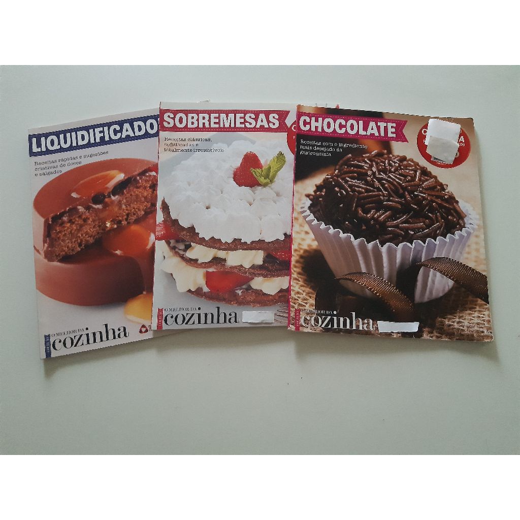 Lote Com 3 Revistas O Melhor Da Cozinha Receitas Ad32 (Usado)