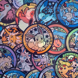 Adesivos Pokémon - Vinil Adesivo Prata Holográfico - Pacote com 18 Unidades em Oferta na Shopee