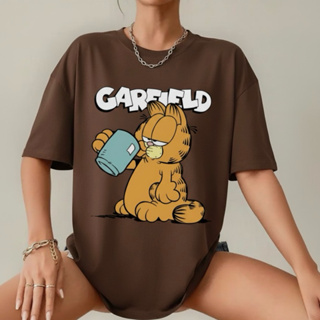 Camiseta Garfield Coffe MOOD Feminina Camisa Unissex 100% Algodão Estampada em Oferta na Shopee