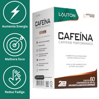 CAFEINA 400MG 60 COMPRIMIDOS -  LAUTON em Oferta na Shopee
