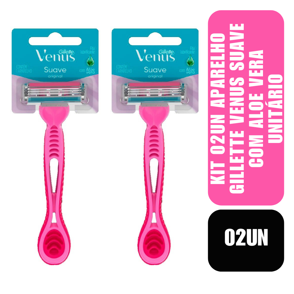 Kit 02un Aparelho Gillette Venus Suave Unitário em Oferta na Shopee