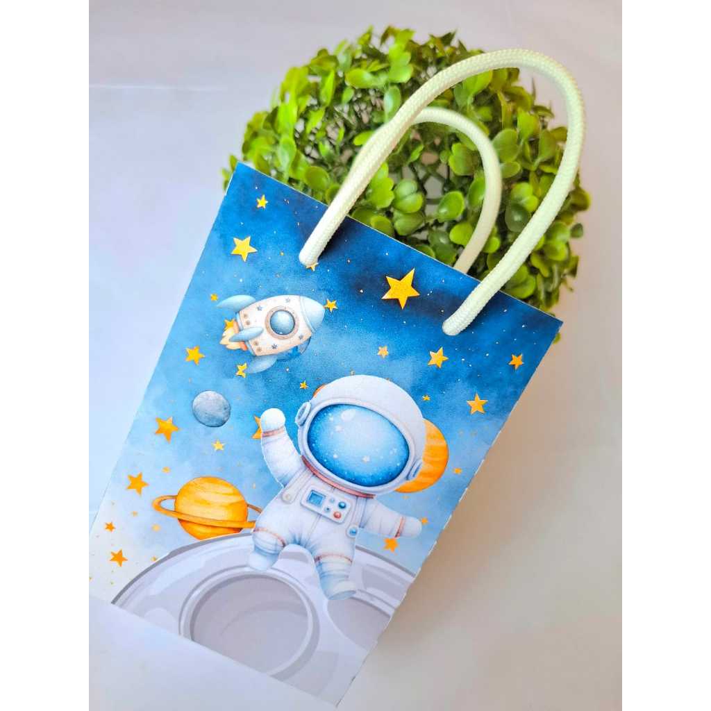 Sacolinhas Personalizadas ASTRONAUTA/ Lembrancinha para festa Aniversario mimo