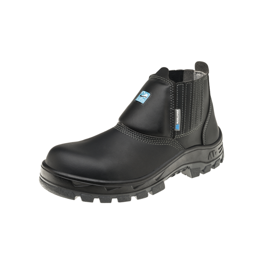 Bota Botina Microfibra 70b19 E Cpap Preto Marluvas Bico De Composite Proteção Eletricista Epi Segurança Ca 34549