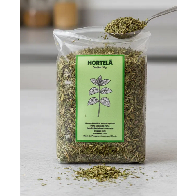 Hortelã Egípcia - Menta Piperita Triturada 20g — imagem 2 de 2