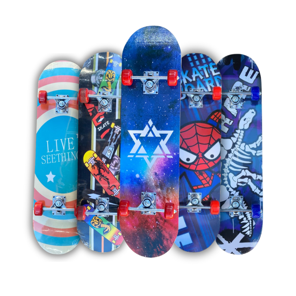 Skate Radical Semi Profissional Lixa Antiderrapante Montado Skateboard Jovens Esportes Radicais Varias Estampas — R$ 65,22 em Shopee, 11% OFF