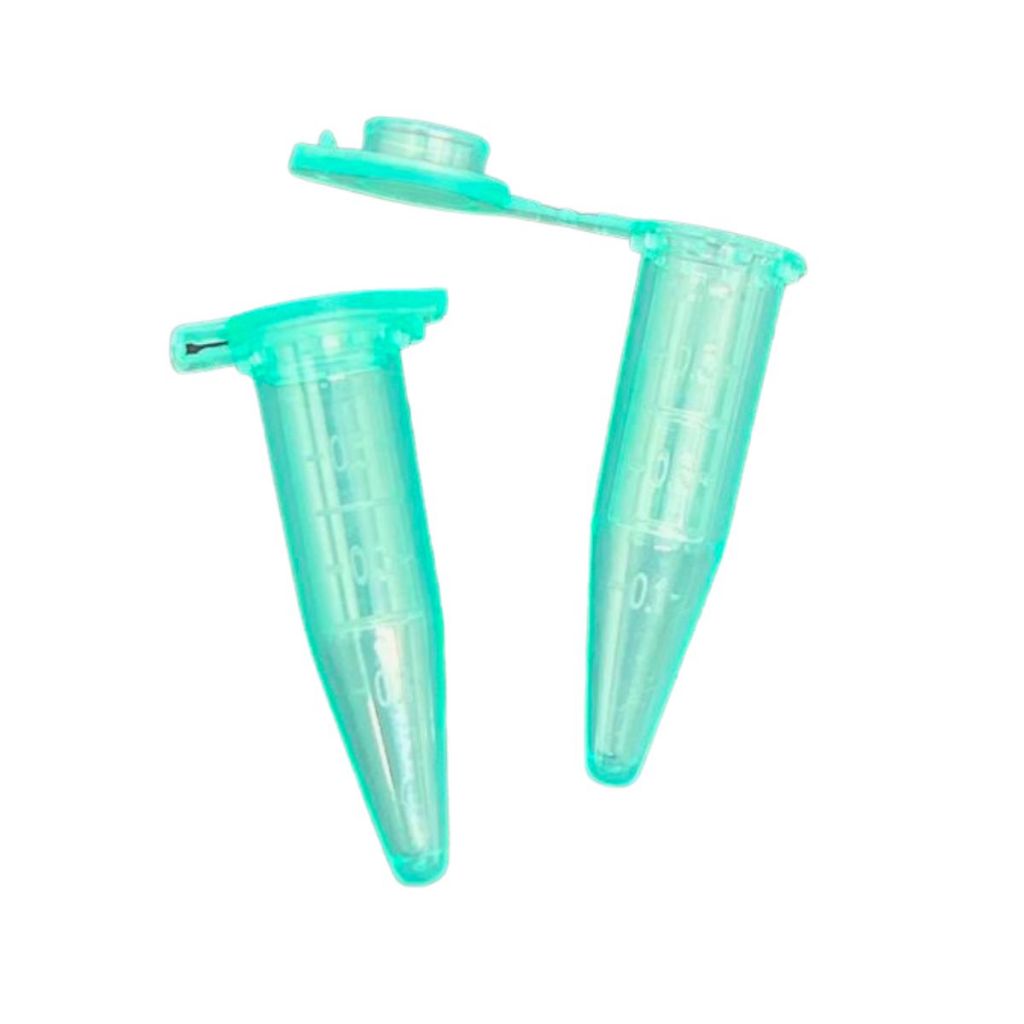 Microtubo 0,5ml  Verde C/1000 Unidades