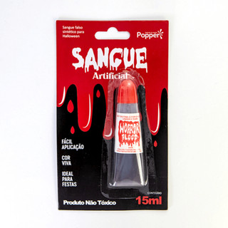 Kit 10 Sangue Falso Halloween Vampiro Maquiagem Artística Bruxa Sangue de Mentira Terror
