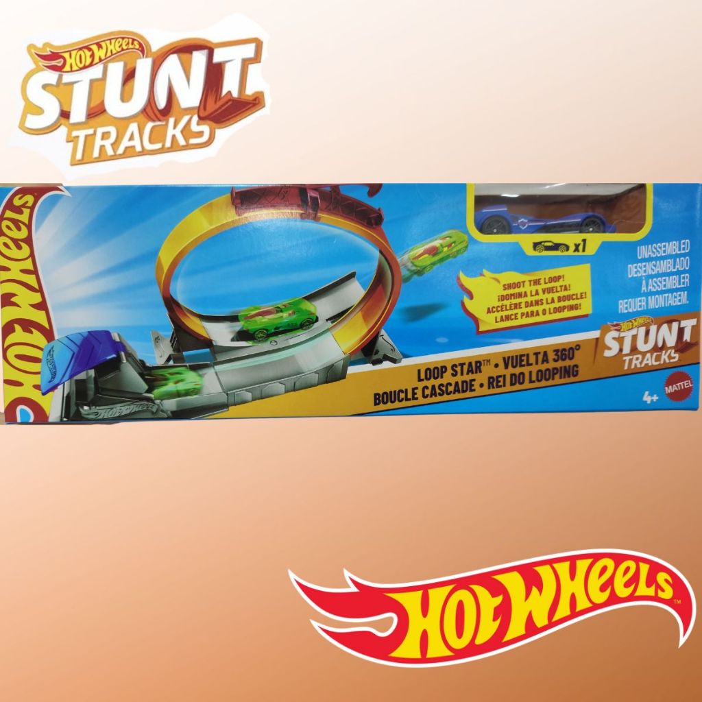 Hot Wheels Pistas Stunt Tracks Mattel Lançador Eletric Tower Loop Star Vertical Spin