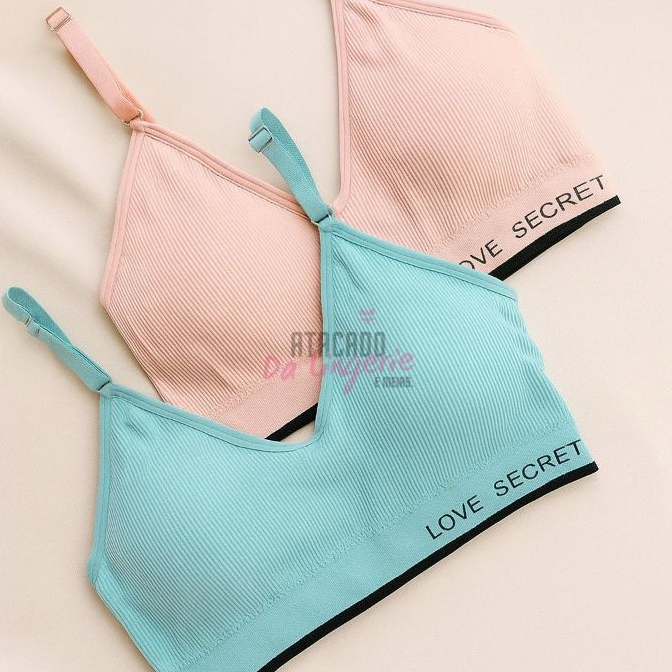 Kit 3/2/1 Top Sutiã Canelado Love Secret Alça Fina Fashion Moda Conforto Lingerie Conforto Feminina em Oferta na Shopee