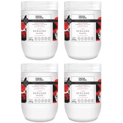 Kit 4 Unidades Creme Massagem Pimenta Negra Redutor Medidas E Celulite 650g D'Agua Natural