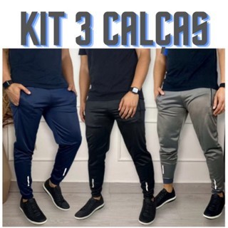 Kit 03 Calças Jogger  - Modelo Fitness - PROMOÇÃO 2025!
