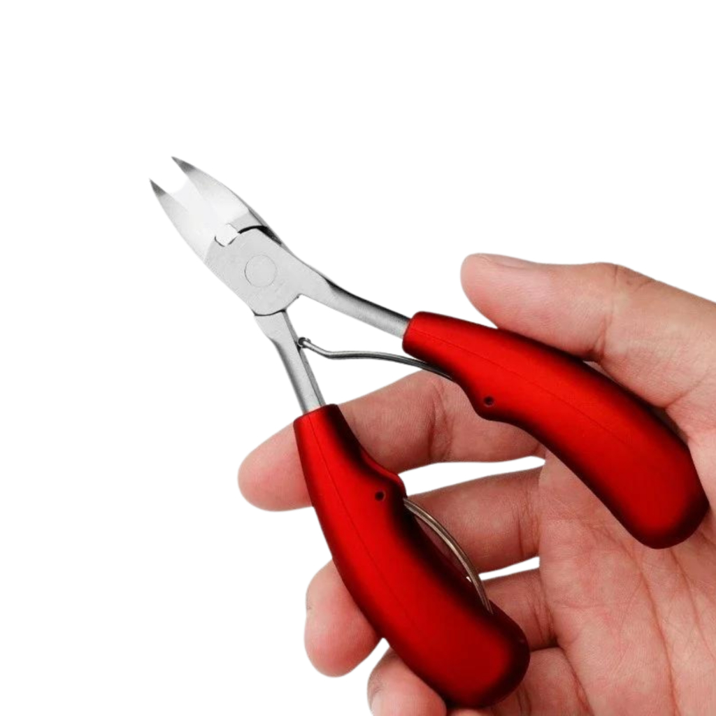 Alicate Corta Unhas Grossas Encravadas Dedão e Dedos dos Pés Profissional Inox Corte Preciso Antideslizante
