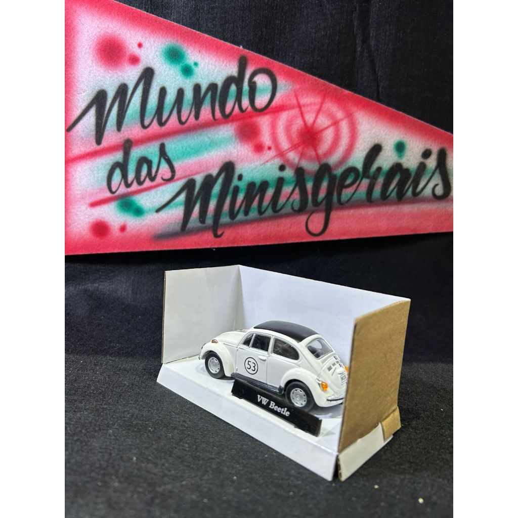 VW Volkswagen Fusca Herbie Cararama VW Beetle 1/43 - Temático