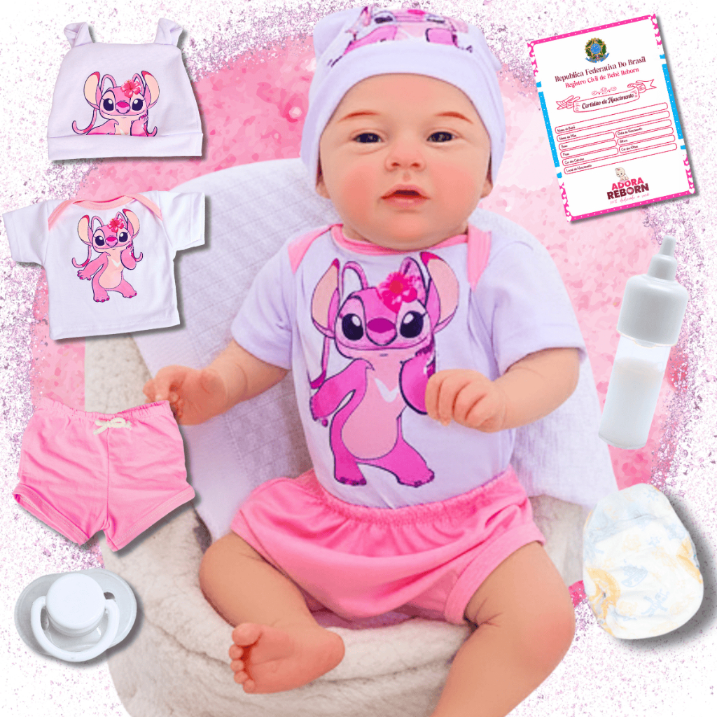 Bebê Reborn Realista Menina Mary Silicone Pode Dar Banho Original Envio Imediato