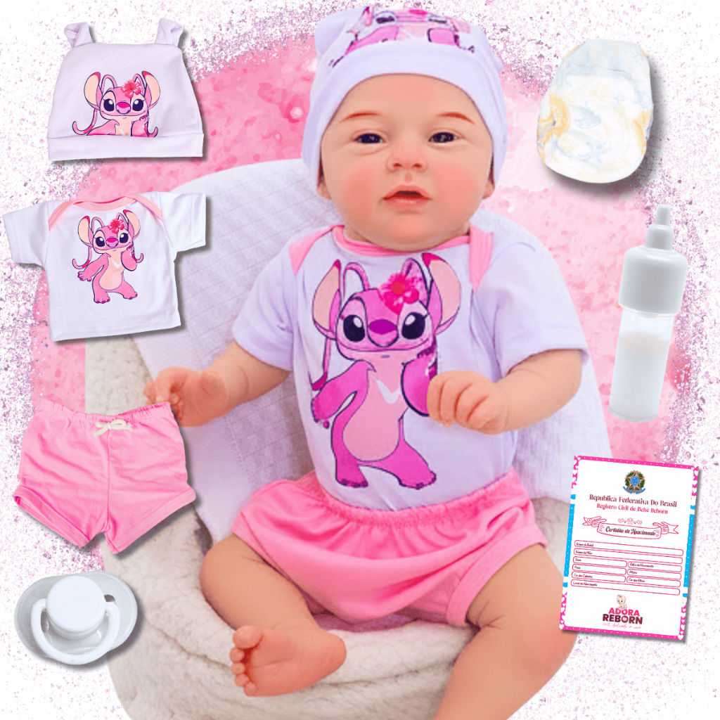Bebê Reborn Menina Roupinha Original Realista Corpo De Silicone Pode Dar Banho em Oferta na Shopee