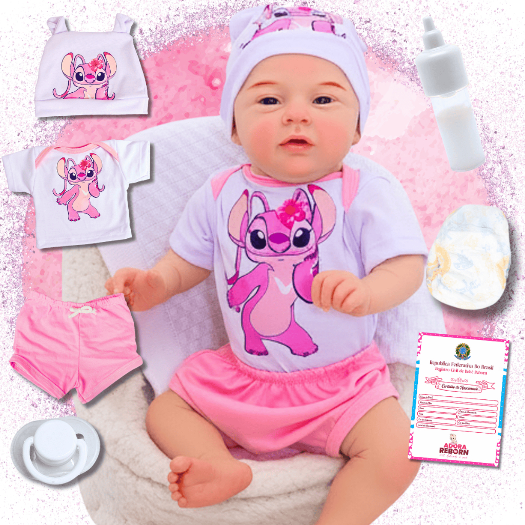 Bebê Reborn Boneco Menina Original Realista 100% Silicone Pode Dar Banho em Oferta na Shopee