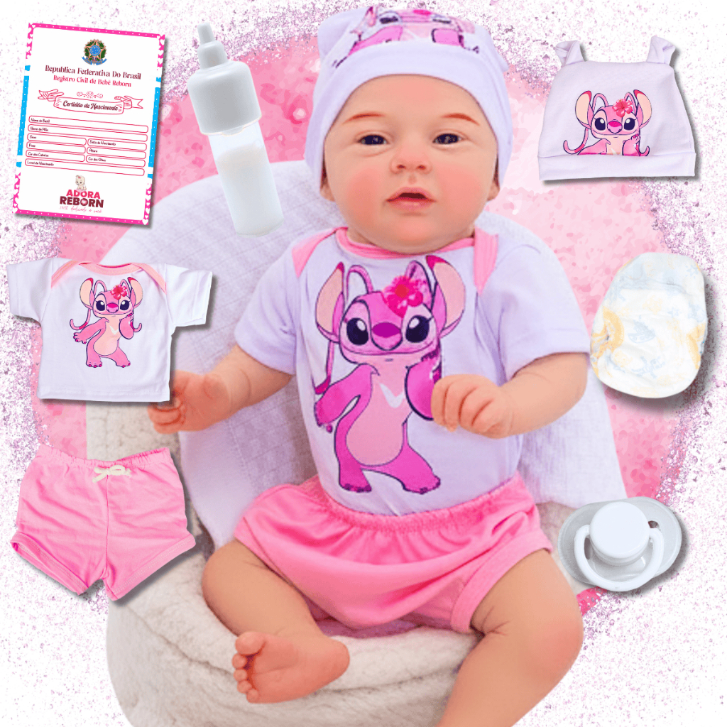 Bebê Reborn Boneca Realista Menina Mary  Silicone Pode Dar Banho Original Envio