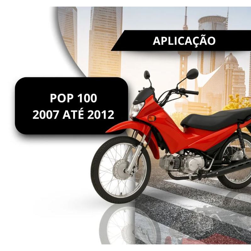 Painel Velocimetro Pop 100 2007 A 2012 Completo Com Chicote — imagem 2 de 2
