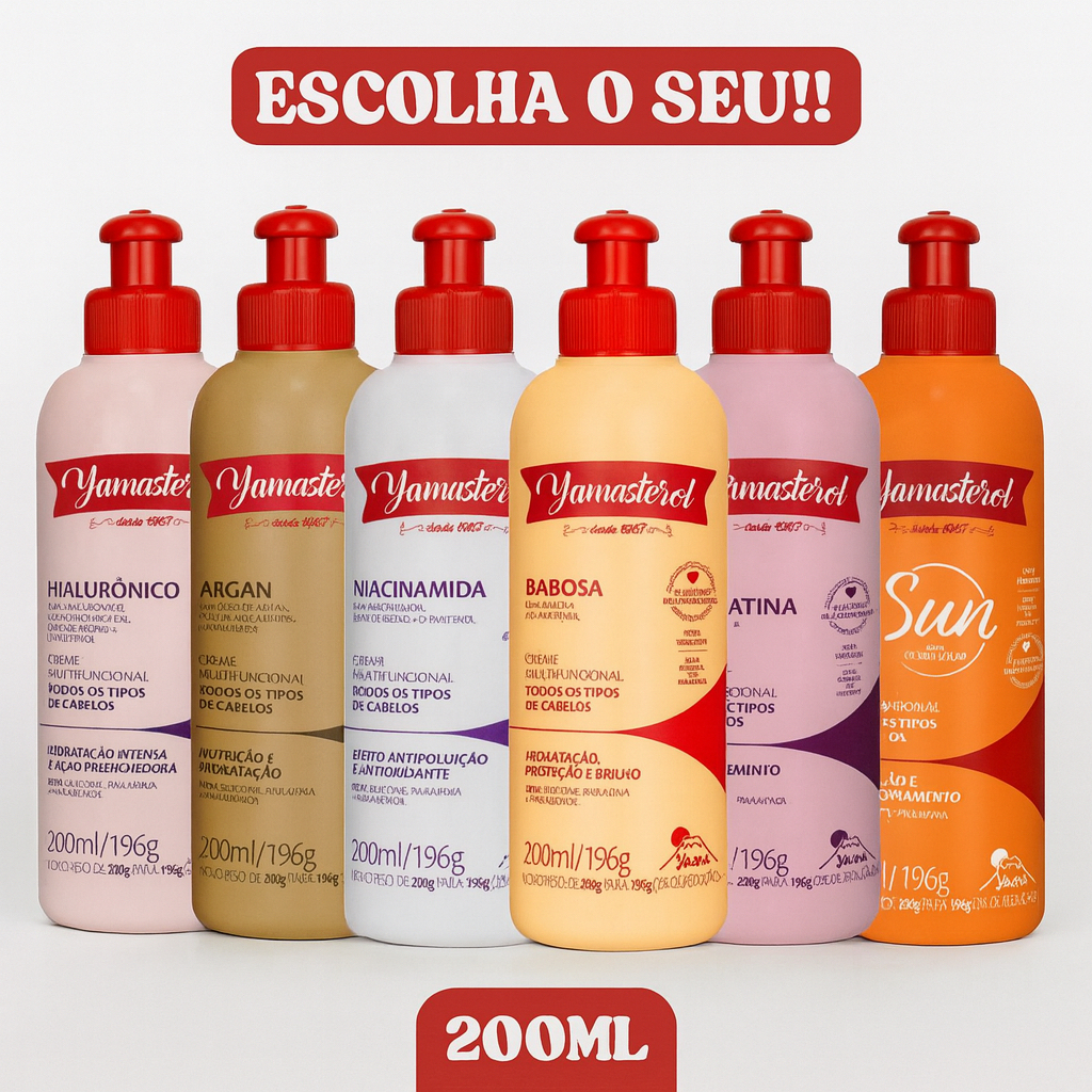 Creme Multifuncional Yamasterol Yamá 200ml - ESCOLHA O SEU