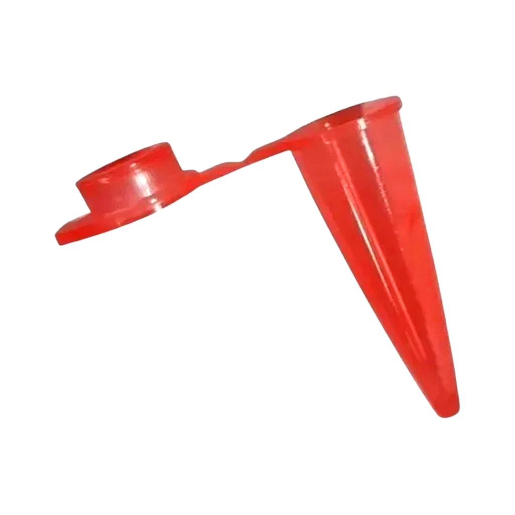 Microtubo 0,65ml Vermelho C/1000 Unidades
