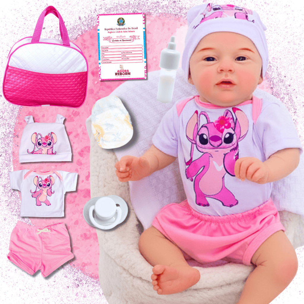 Bebê Reborn Boneco Menina Original Realista Corpo Em Silicone Pode Dar Banho em Oferta na Shopee