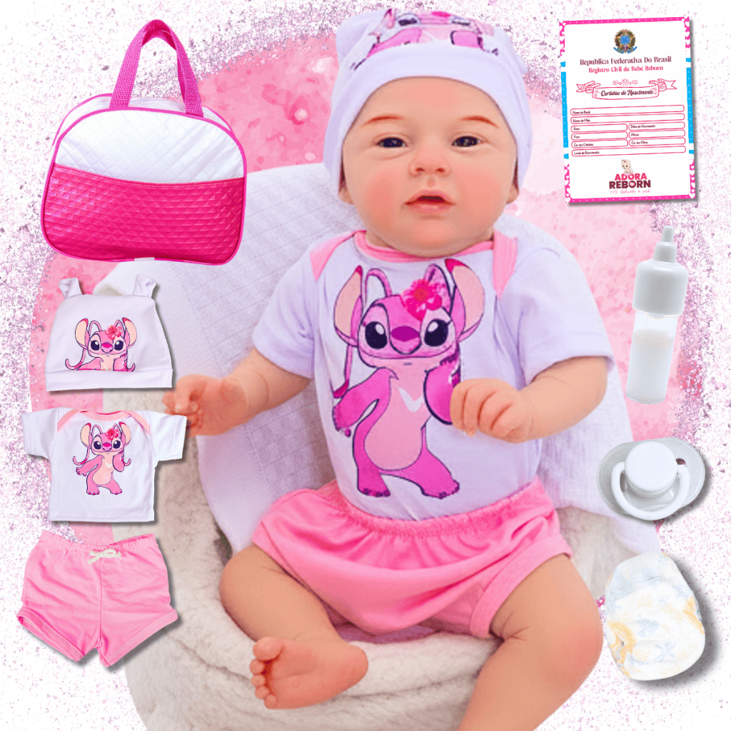 Bebê Reborn Menina Realista Original de Silicone Com Bolsa Maternidade em Oferta na Shopee