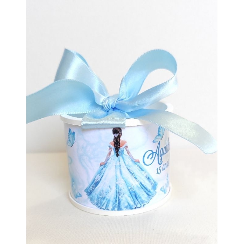 Tubolatas 5x6 Personalizadas 15 ANOS AZUL CLARO- Lembrancinha Maternidade/ Aniversário/Festa Infantil- DIVERSOS TEMAS