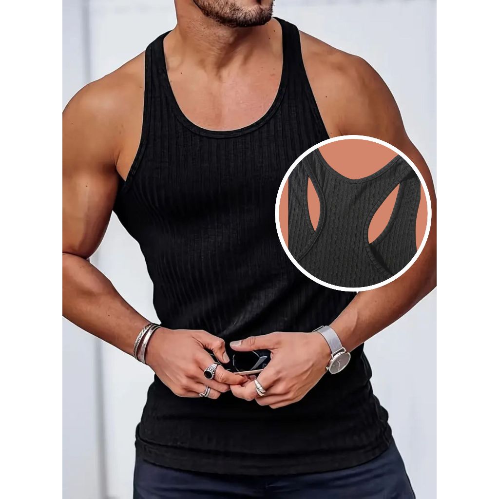 Regata Canelada Masculina nadador Americana Esportiva Academia Treino Casual