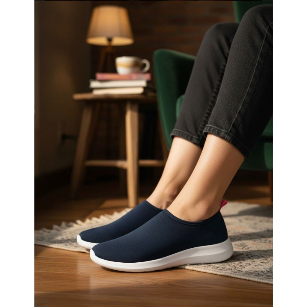 Tênis Meia Iate slip on Feminino Academia Caminhada Trabalho dia a dia