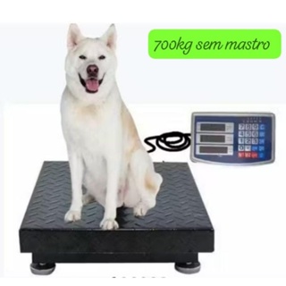 Balança de plataforma 45x60cm painel digital 700KG sem mastro reciclagem bag pet shop mercado fruteira açougue envio ime em Oferta na Shopee