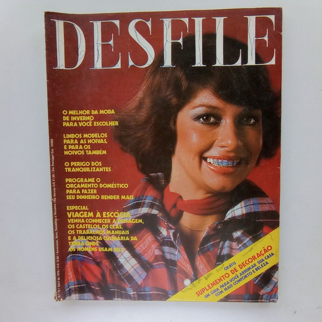 Revista Desfile nº 79 - Abr/1976 - Moda Inverno / Decoração / Viagem à Escócia