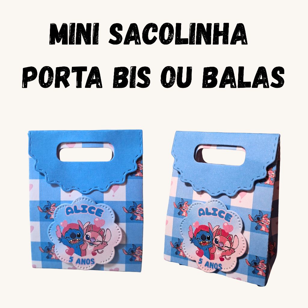 Sacolinha Personalizada| Porta Bis ou balas| Vários temas | Lembrancinha festa  Infantil –Kit Festas e decoração