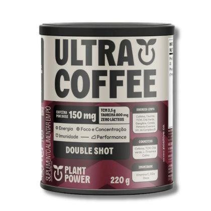 Ultracoffee Double Shot 220g| Energia e Foco Natural - Plant Power