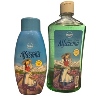 1 Frasco Talco Alfazema Original 200 g  1 Frasco Deo Colonia Alfazema Orininal 500 ml Halley em Oferta na Shopee
