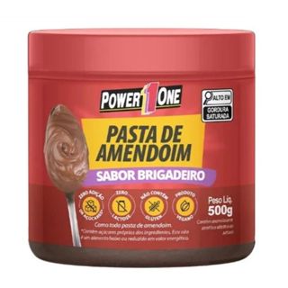Pasta de Amendoim Sabor Brigadeiro 500g Power1One em Oferta na Shopee