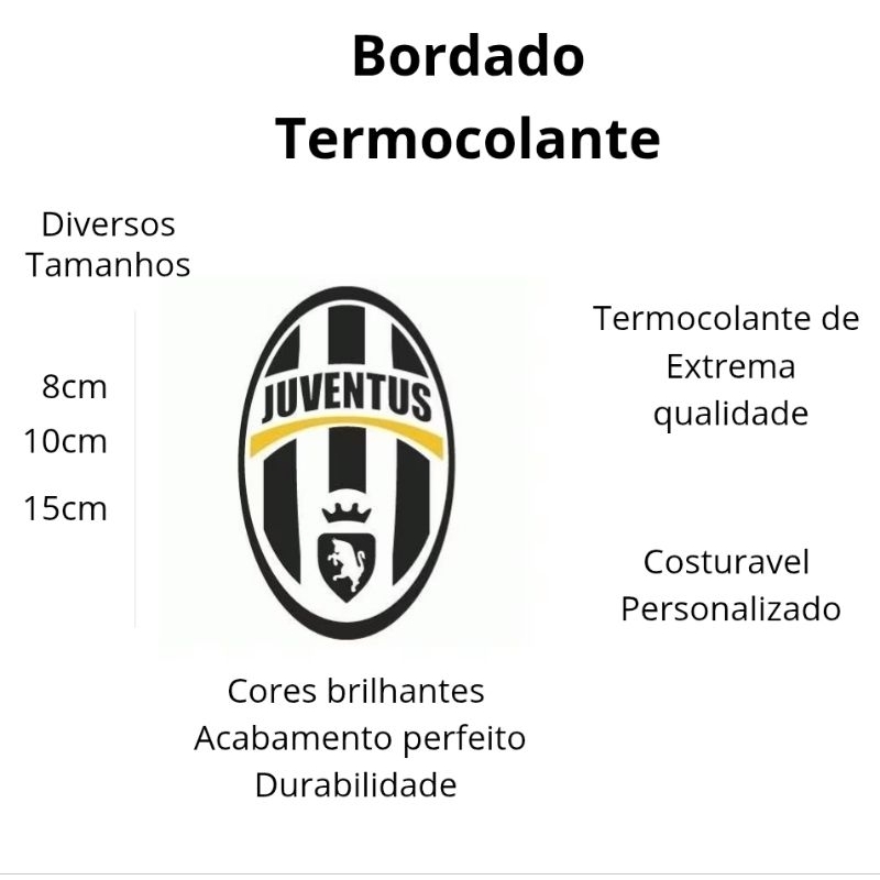 Patch Bordado Futebol Juventos Termocolante