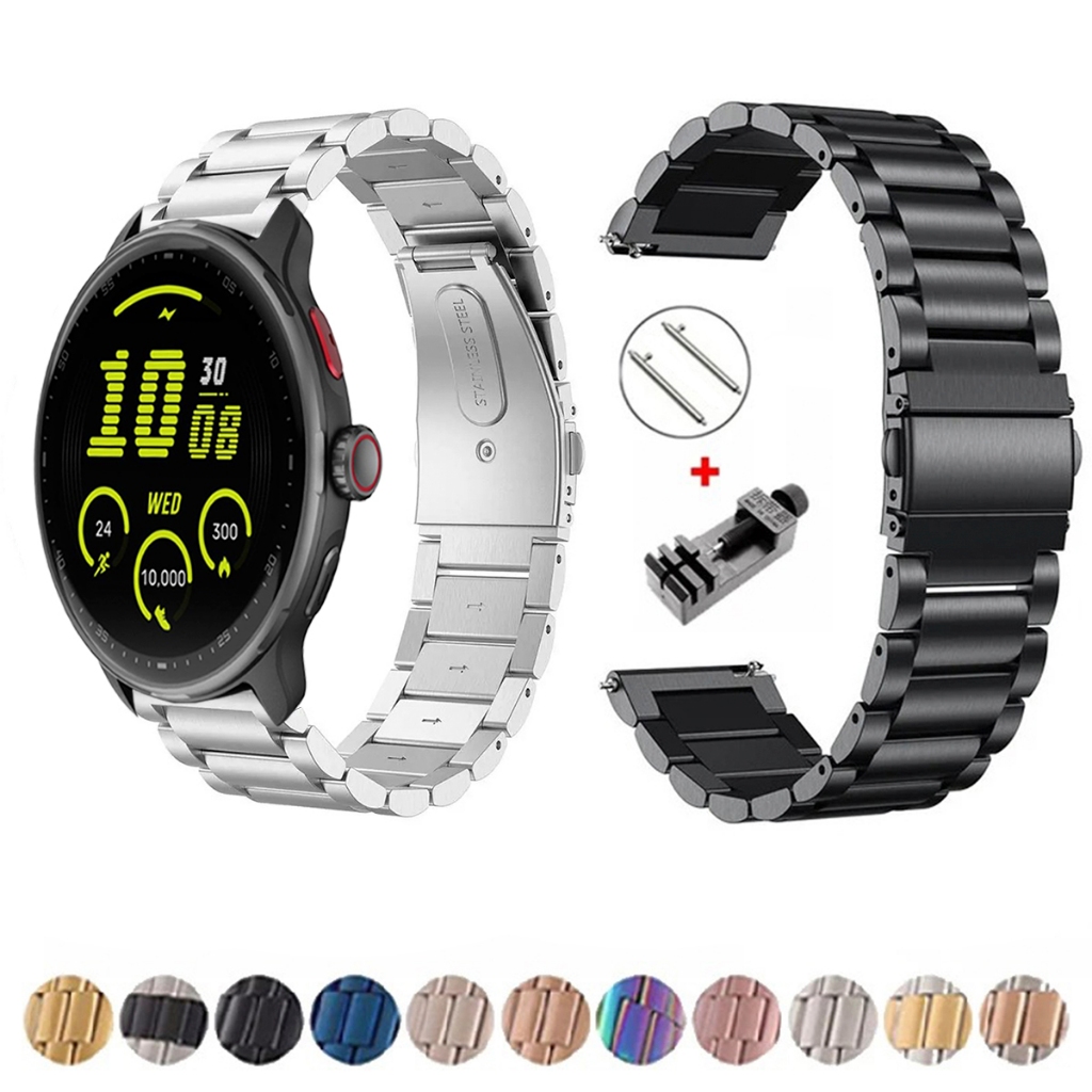 Pulseira de 22mm Metal Elos de aço inox para Smartwatch Bettdow Fb050 de Engate Rapido
