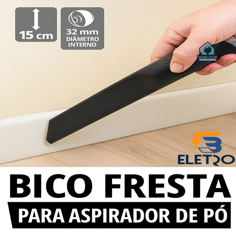 Bocal para Cantos e Frestas Fino de 15cm Aspirador de Pó Electrolux Neo Listo Berry Sonic Flex Go Clario e A10n1