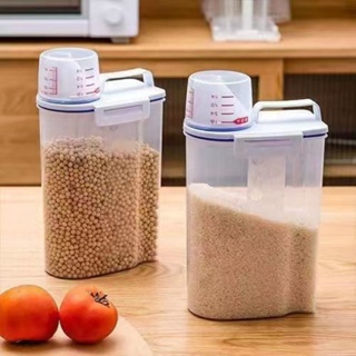 Kit 2 Pote Dispenser Hermético 2,5L Copo Medidor Bico Dosador Cereais Arroz Ração Sabão Multiuso em Oferta na Shopee