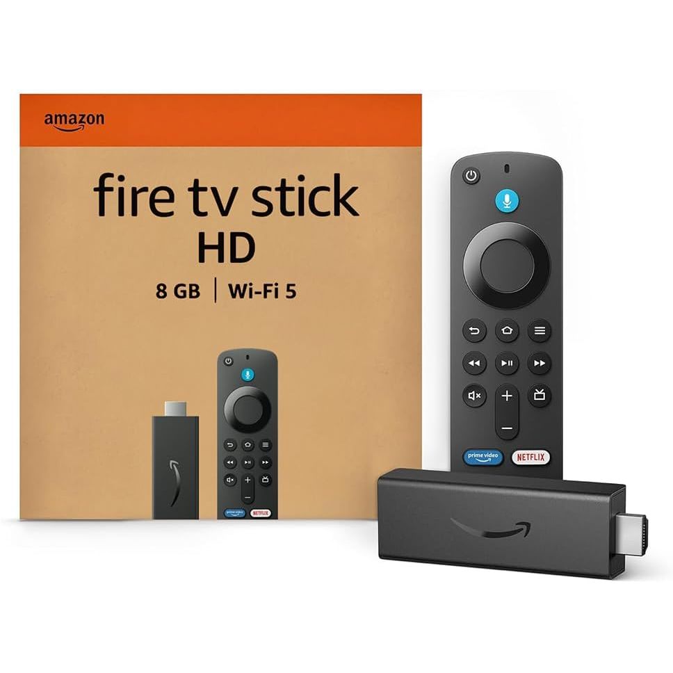 Novo Amazon Fire TV Stick Full HD ( 3ª Geração ) quad-core de 1,7 GHz e 8 GB - Com controle remoto por voz com Alexa