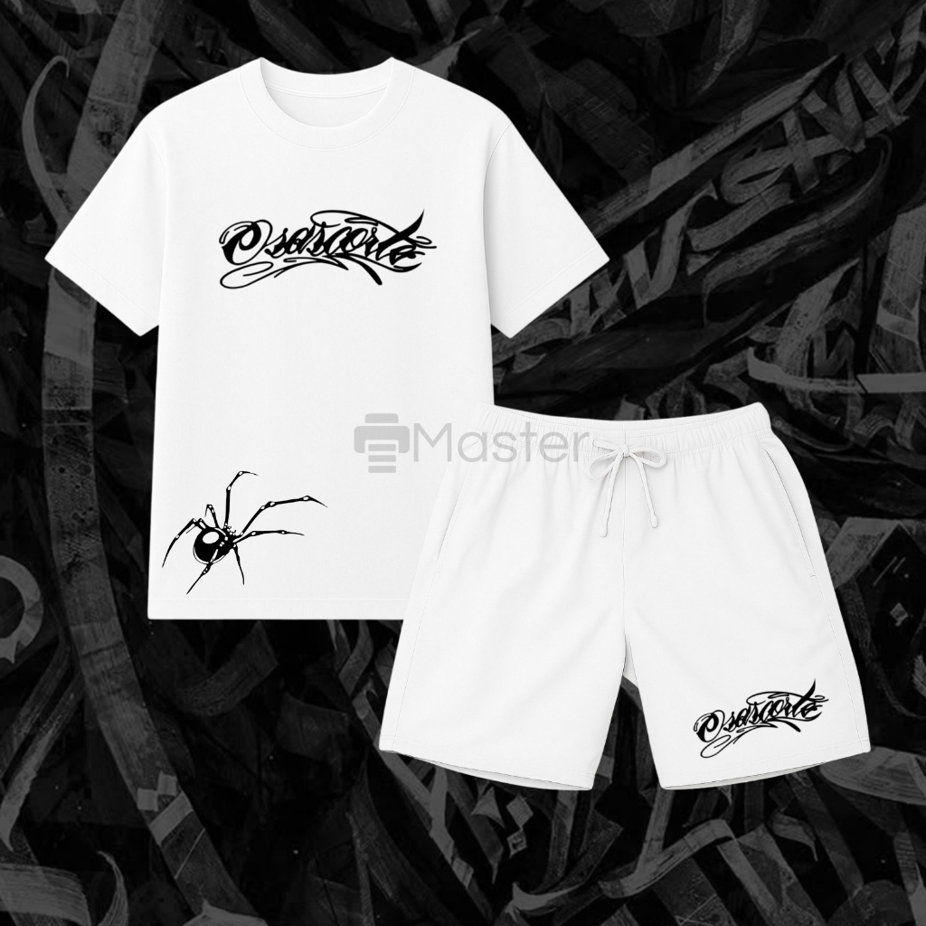 Kit Camiseta + Short Tectel Osascorte Moto Grau 244 Motoqueiro Favela 100% Algodão Aranha em Oferta na Shopee